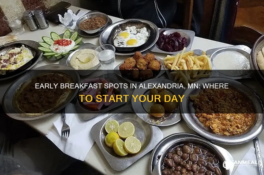 what places in alexandria mn are open early for breakfast