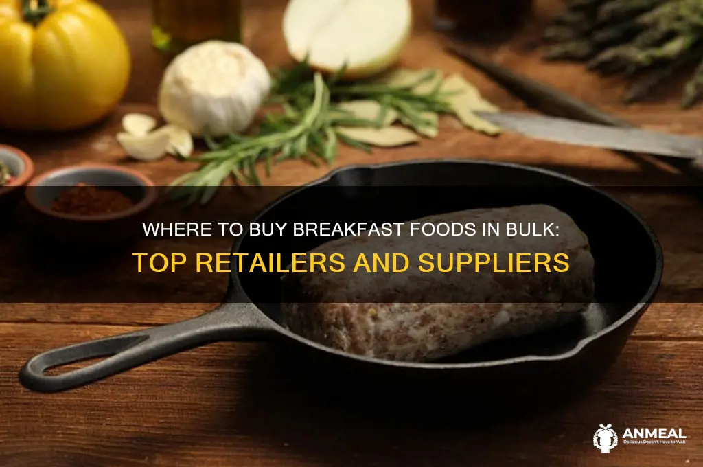what places sells breakfast food in bulk