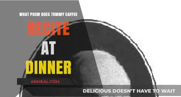 Tommy Caffee's Dinner Recitation: Unveiling the Poem Behind the Scene