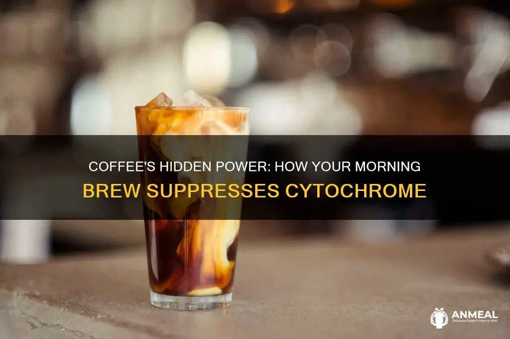 what popular breakfast beverage suppresses cytochrome
