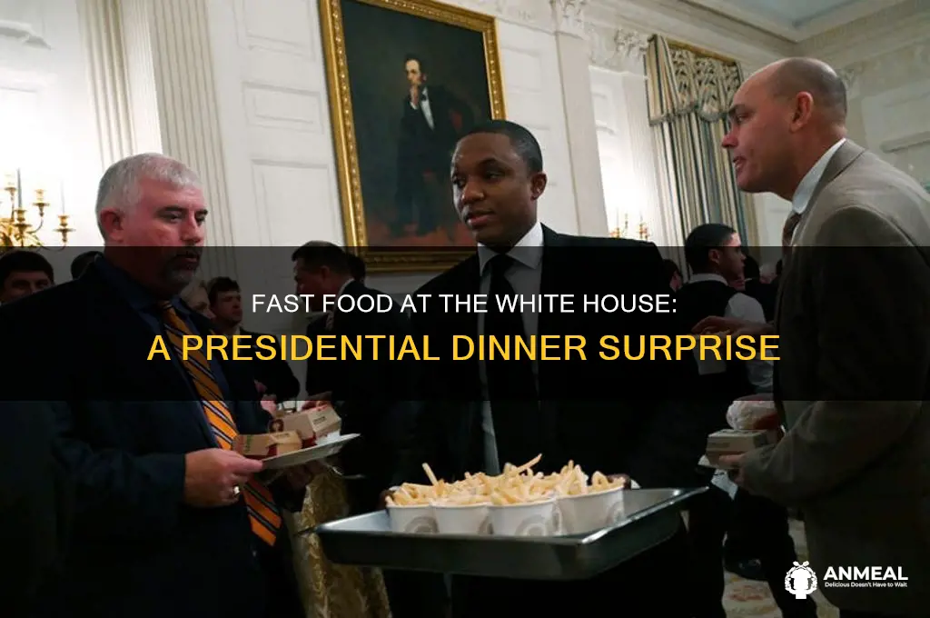 what presedential dinner was fast food