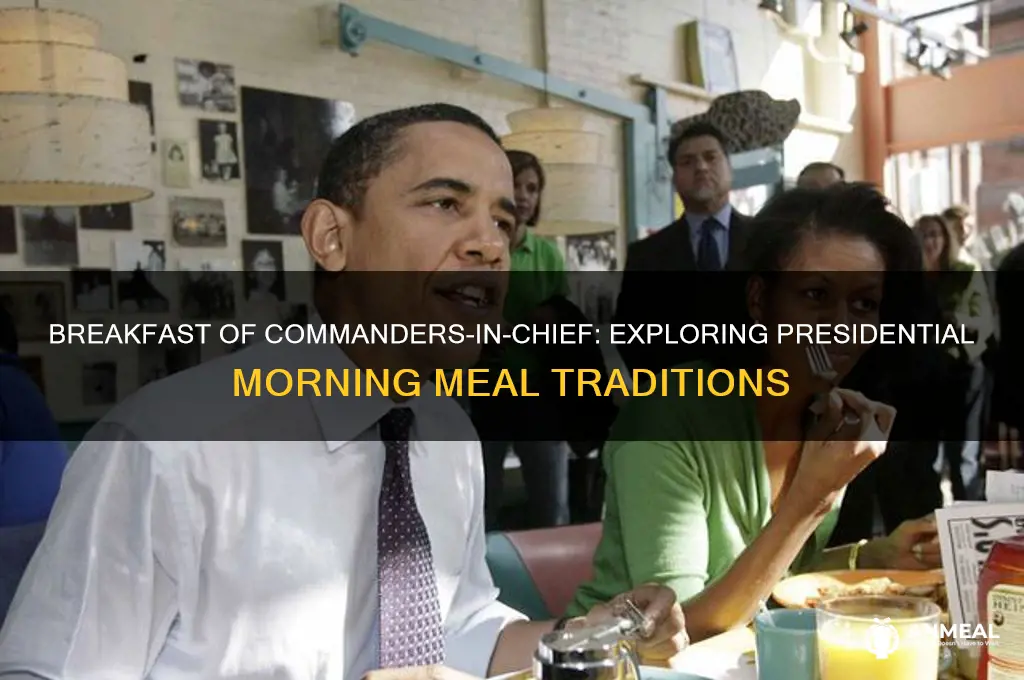 what presidents ate for breakfast