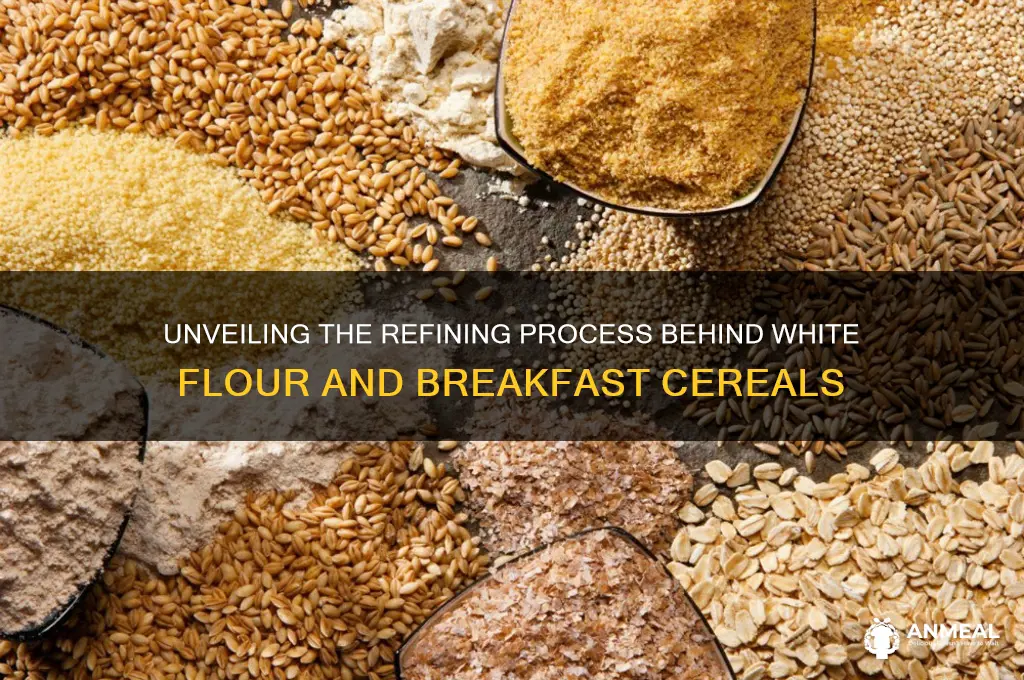 what process do white flour and many breakfast cereals undergo