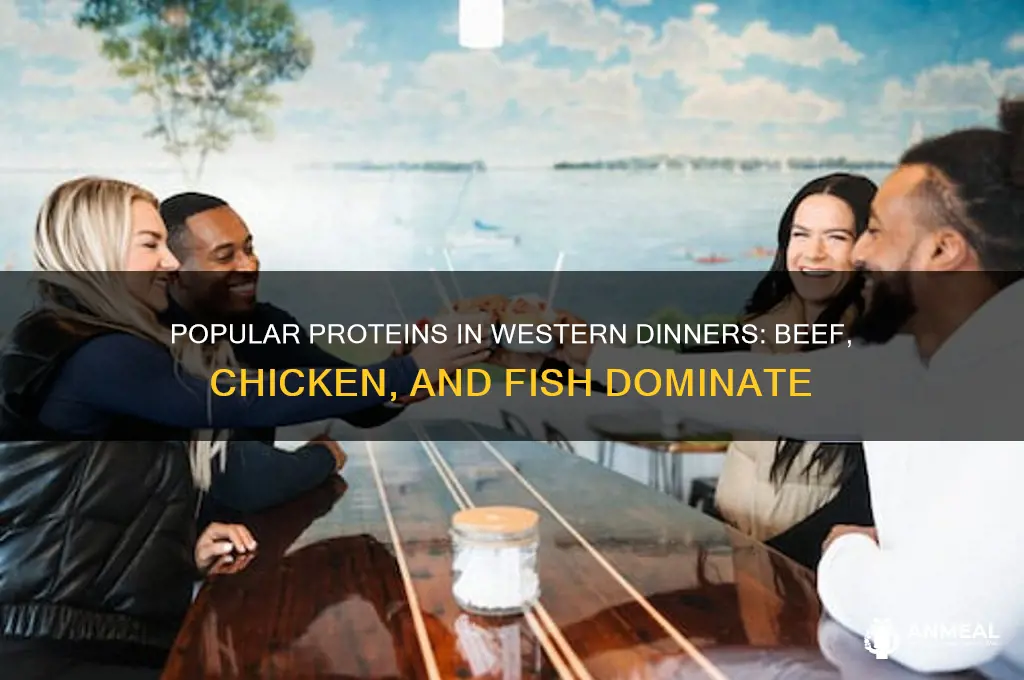 what proteins are most common for western dinner