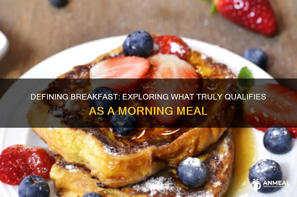 what qualifies as breakfast
