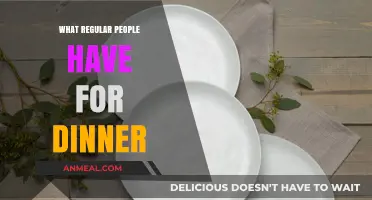Everyday Dinner Plates: A Glimpse into Regular People's Evening Meals
