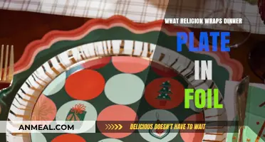 Foil-Wrapped Dinner Plates: A Unique Religious Tradition Explained