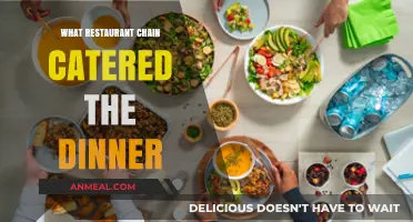 Which Popular Restaurant Chain Catered the Memorable Dinner Event?