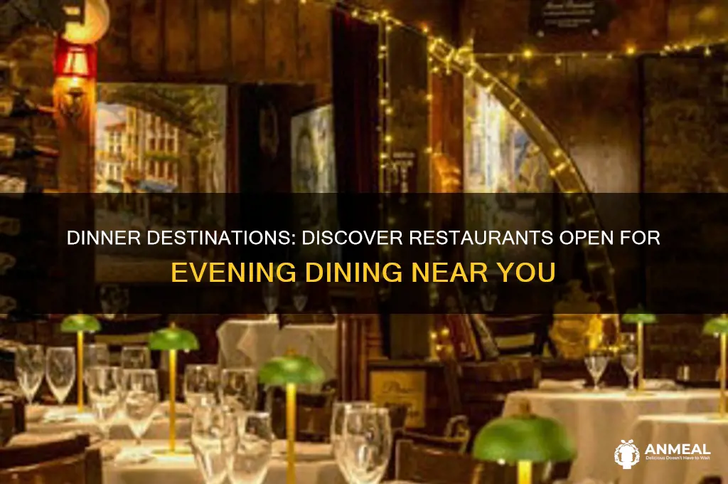 what restaurants are open for dinner