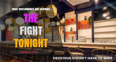 Where to Watch the Fight Tonight: Top Restaurants Showing the Bout