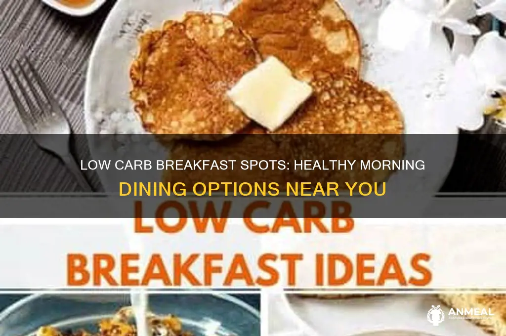 what restaurants have low carb breakfast
