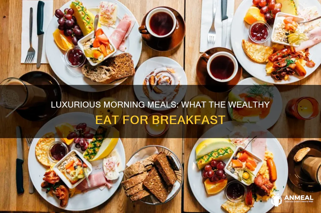 what rich people have for breakfast