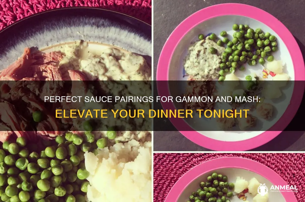 what sauce goes with gammon and mash for dinner