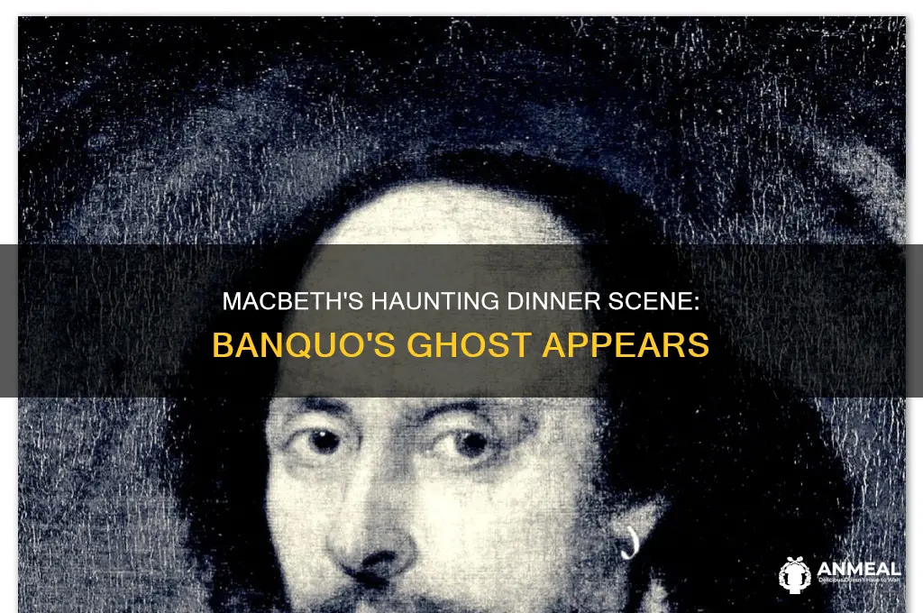 what scene is the dinner whne macbetg sees banquo