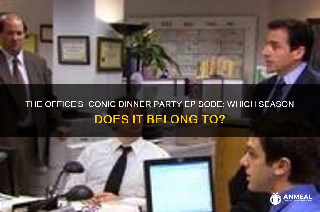 what season is dinner party the office