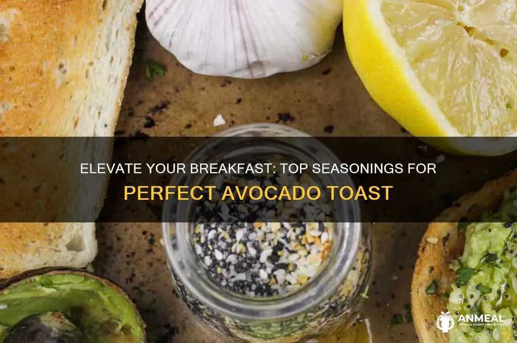 what seasoning to put on avocado toast for breakfast