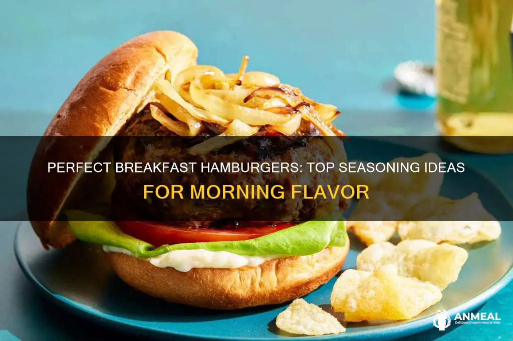 what seasoning to use on breakfast hamburgers