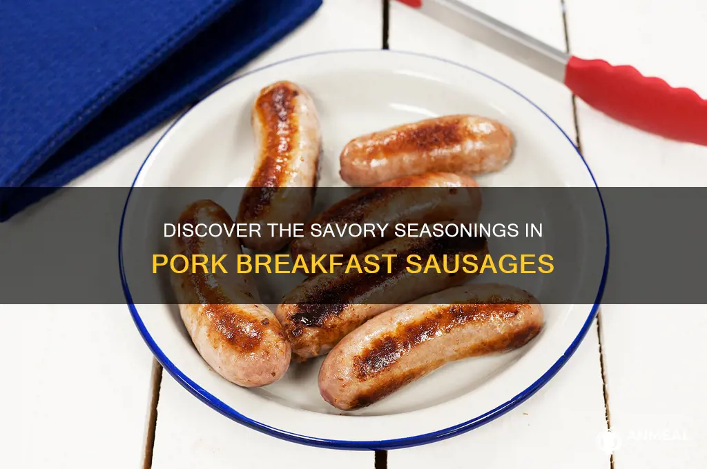 what seasonings are in pork breakfast dausages