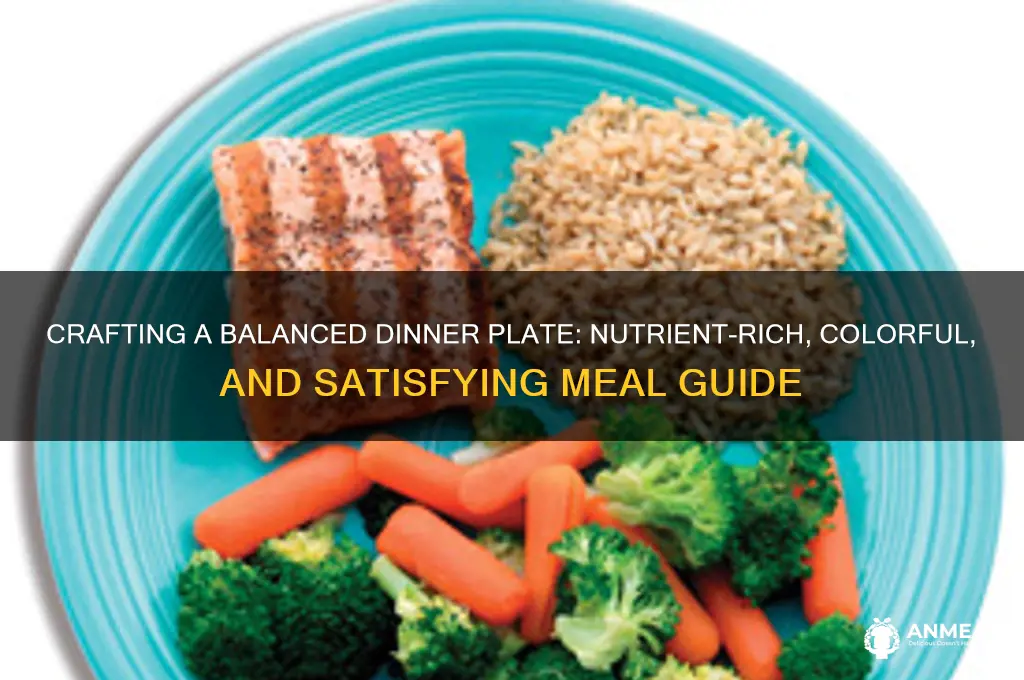 what should a balanced dinner plate look like