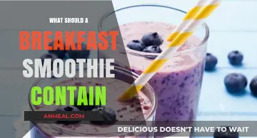 Nutritious Breakfast Smoothie Essentials: Ingredients for Energy and Vitality