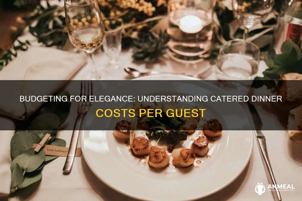 what should a nice catered dinner cost per head