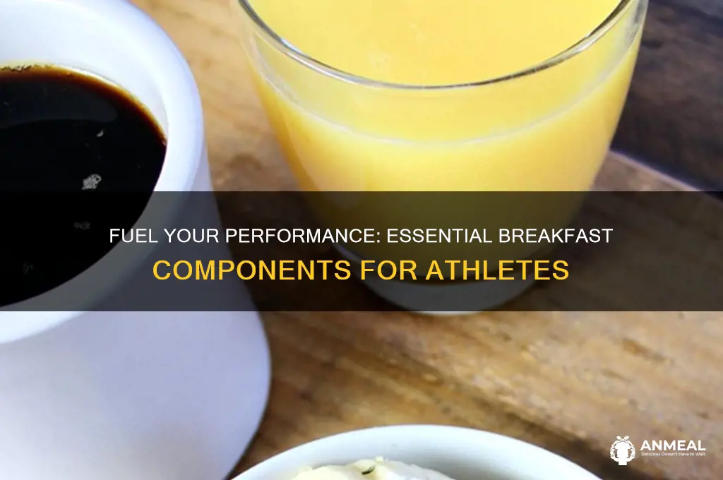 what should be part of my breakfast athlete