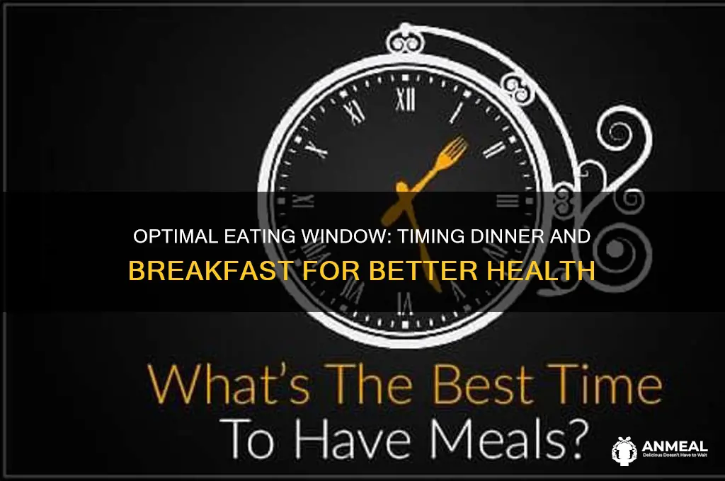 what should be the time gap between dinner and breakfast