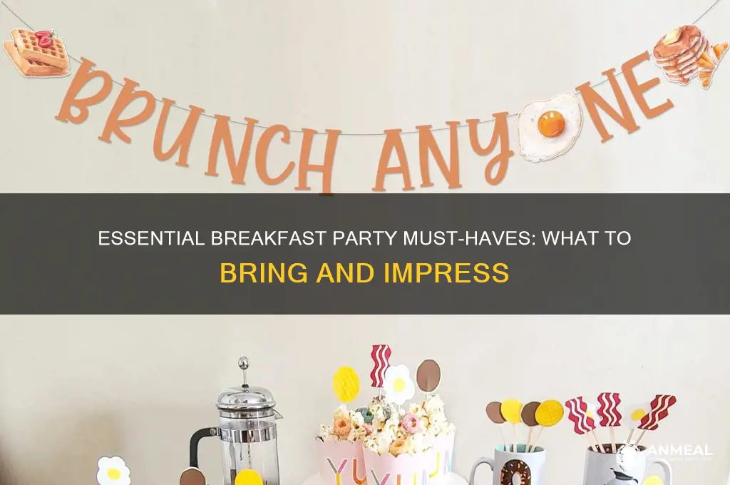 what should i bring to a breakfast party