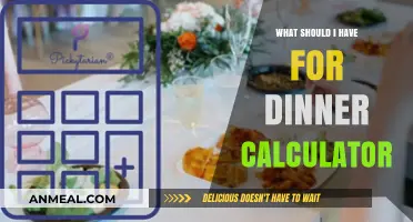 What’s for Dinner? Use This Calculator to Decide Tonight!