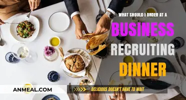 Impress Recruiters: Smart Menu Choices for Your Business Dinner
