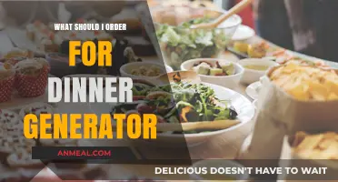 What Should I Order for Dinner? A Fun Generator Guide