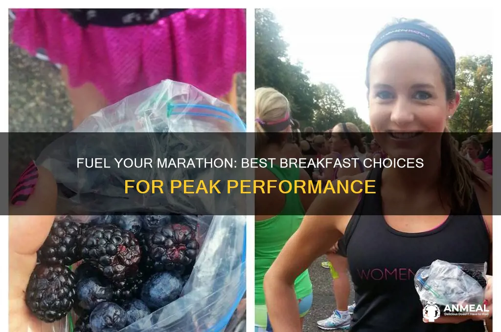 what should you have for breakfast before a marathon