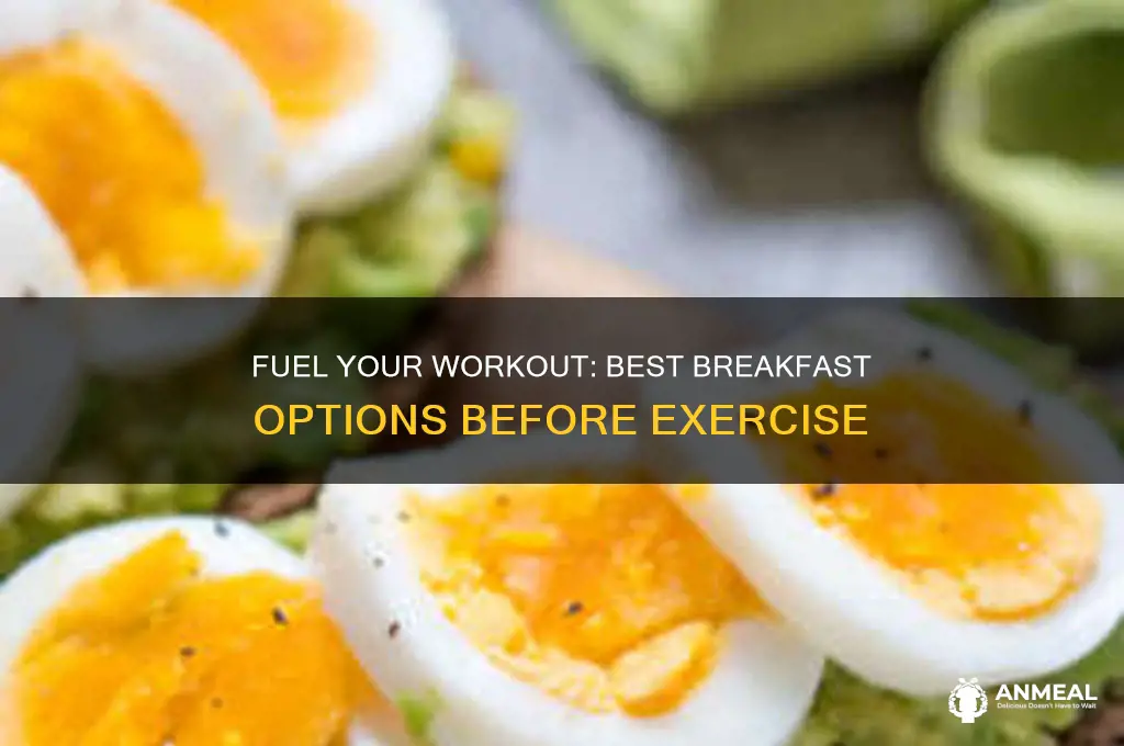 what shuold be a breakfast before exercise