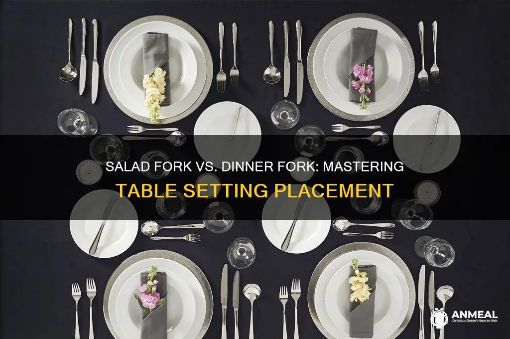 what side does salad fork and dinner fork go
