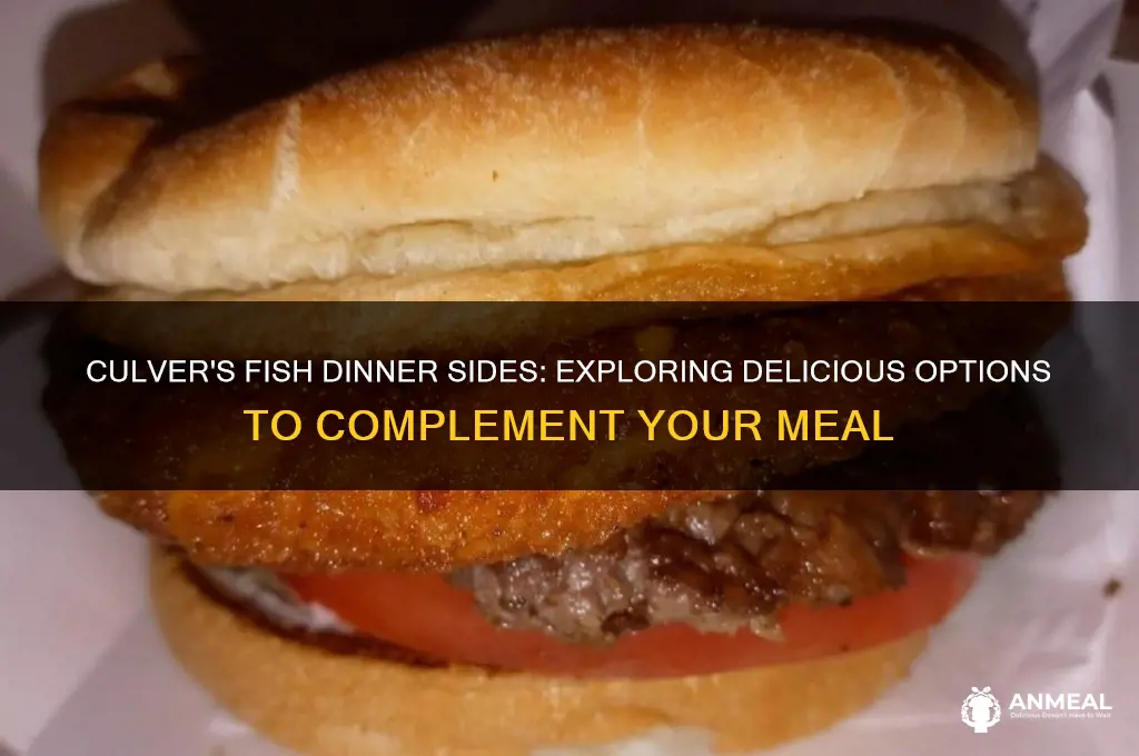 what sides are available at culvers fish dinner