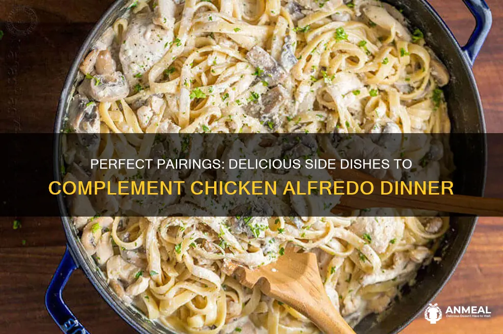 what sides go with chicken alfredo for dinner