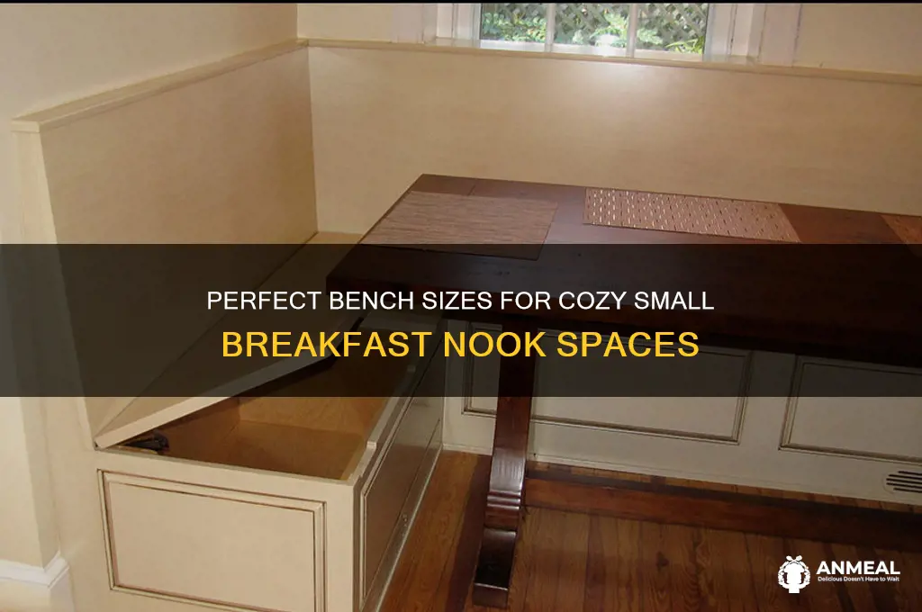 what size are benches for a small breakfast nook