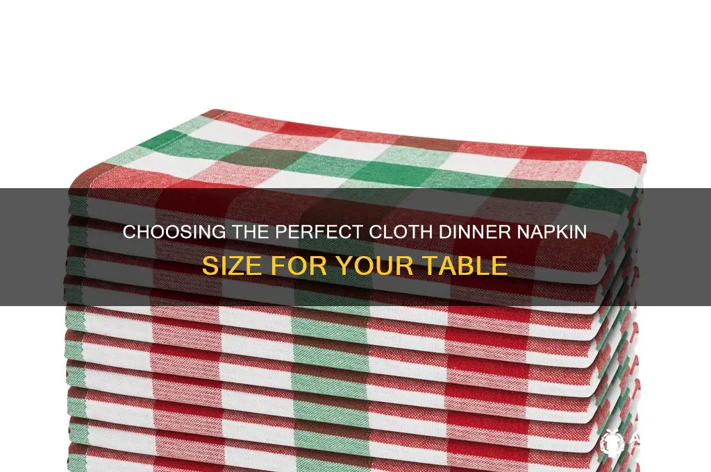 what size are cloth dinner napkins