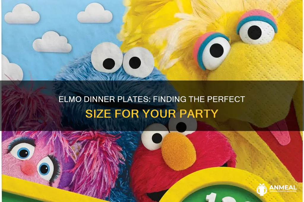 what size are elmo dinner plates
