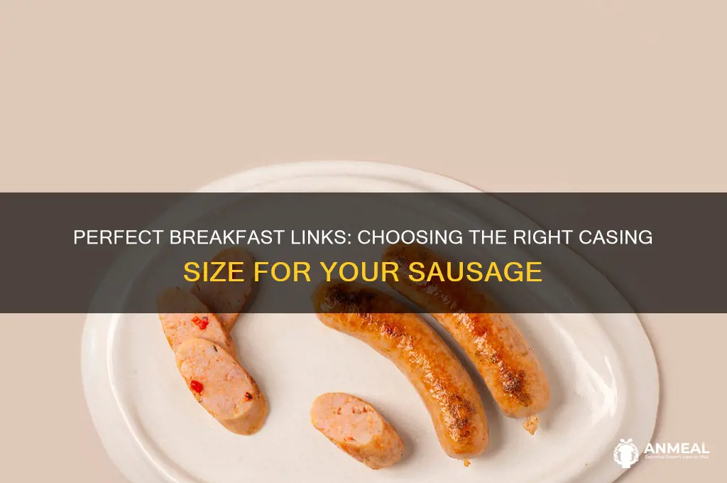 what size casing for breakfast links