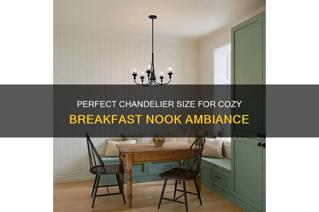 what size chandelier for breakfast nook