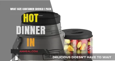 Choosing the Perfect Container Size for Packing Hot Dinner Meals