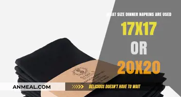 Choosing the Right Dinner Napkin Size: 17x17 vs. 20x20