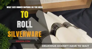 Perfectly Rolled Silverware: Choosing the Right Dinner Napkin Size