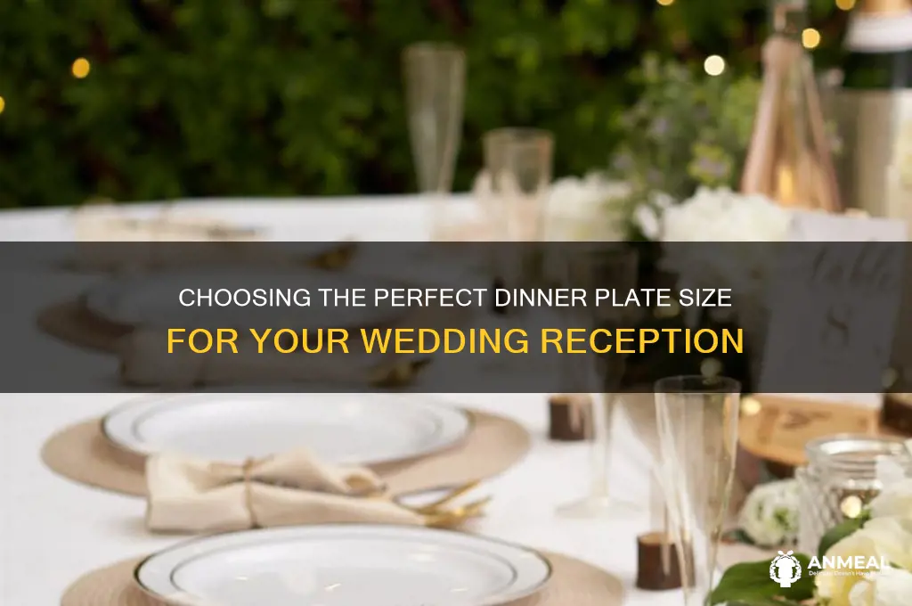 what size dinner plate for wedding