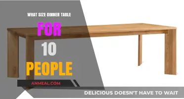 Choosing the Perfect Dinner Table Size for Ten Guests