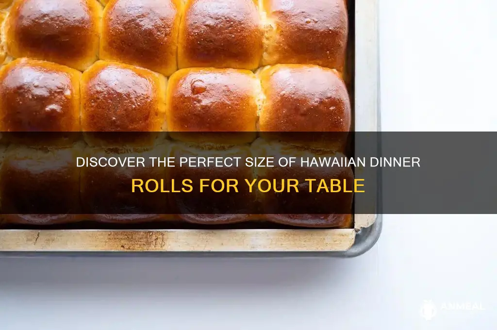 what size does hawaiaan dinner rolls come in