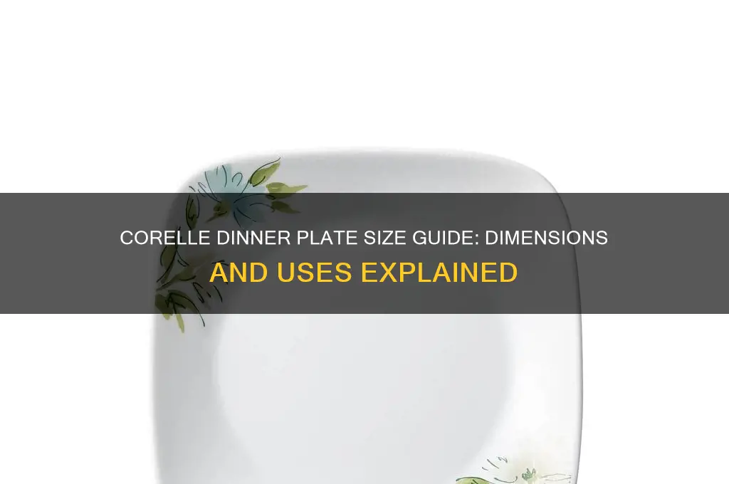 what size is a corelle dinner plate