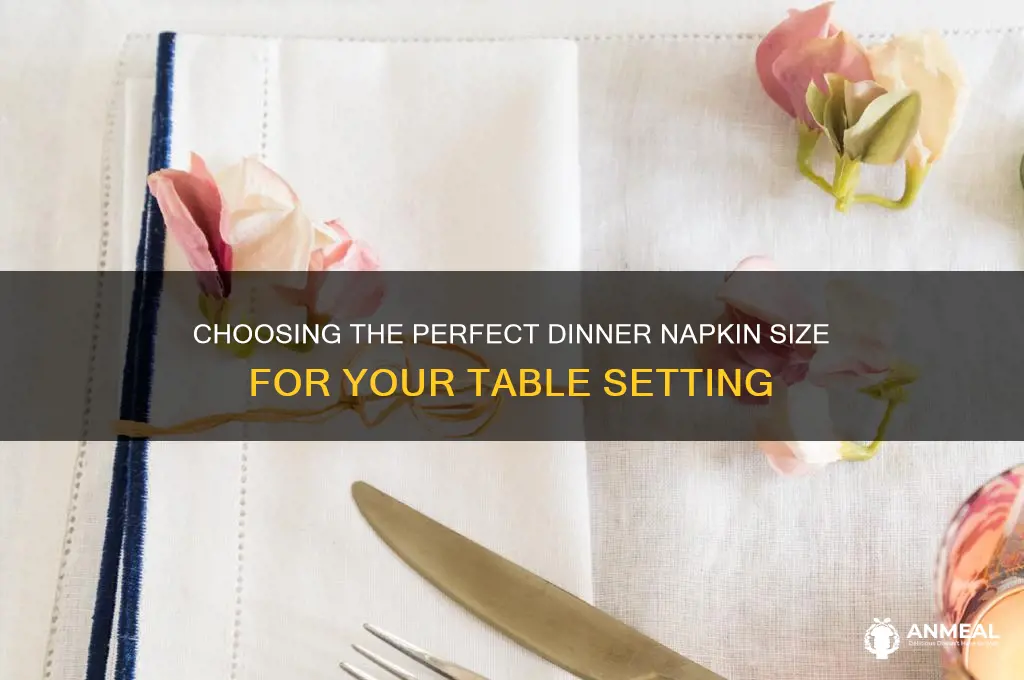 what size is a dinner napkin