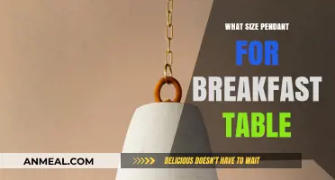 Choosing the Perfect Pendant Light Size for Your Breakfast Table